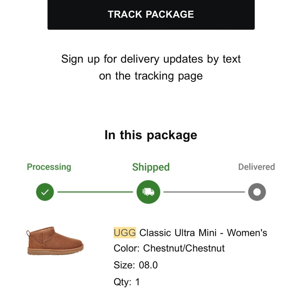 Ugg ultra mini size 8 in chestnut - Picture 2 of 10